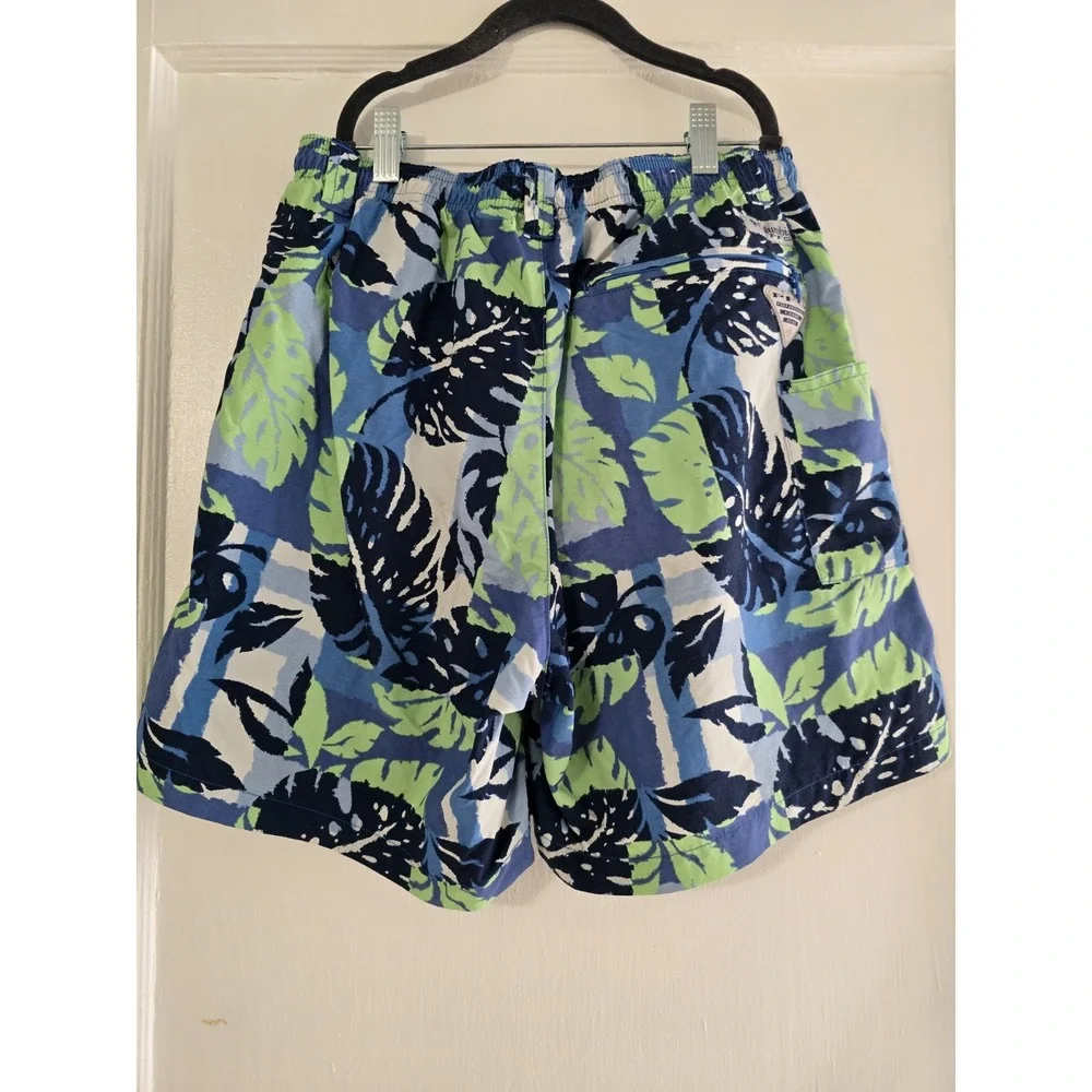 Men's Columbia Swim Shorts Trunks Size‎ Small Blue Green